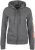 Adidas Women Essentials Linear Full Zip Hoodie dark grey heather/semi coral