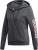 Adidas Women Essentials Linear Full Zip Hoodie dark grey heather/true pink