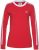 Adidas Women Originals 3-Striped Longsleeve Top lush red/white (FM3294)