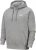 Nike Club Fleece Hoodie dark grey heather/silver/white (BV2654-063)